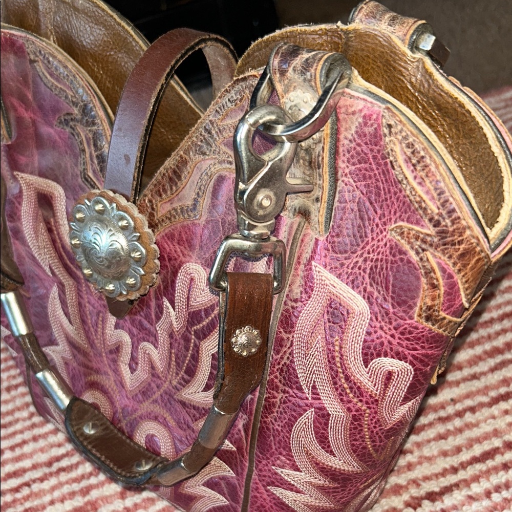 Western Style Pink and Brown Women's Bag TLC - Picture 4 of 13